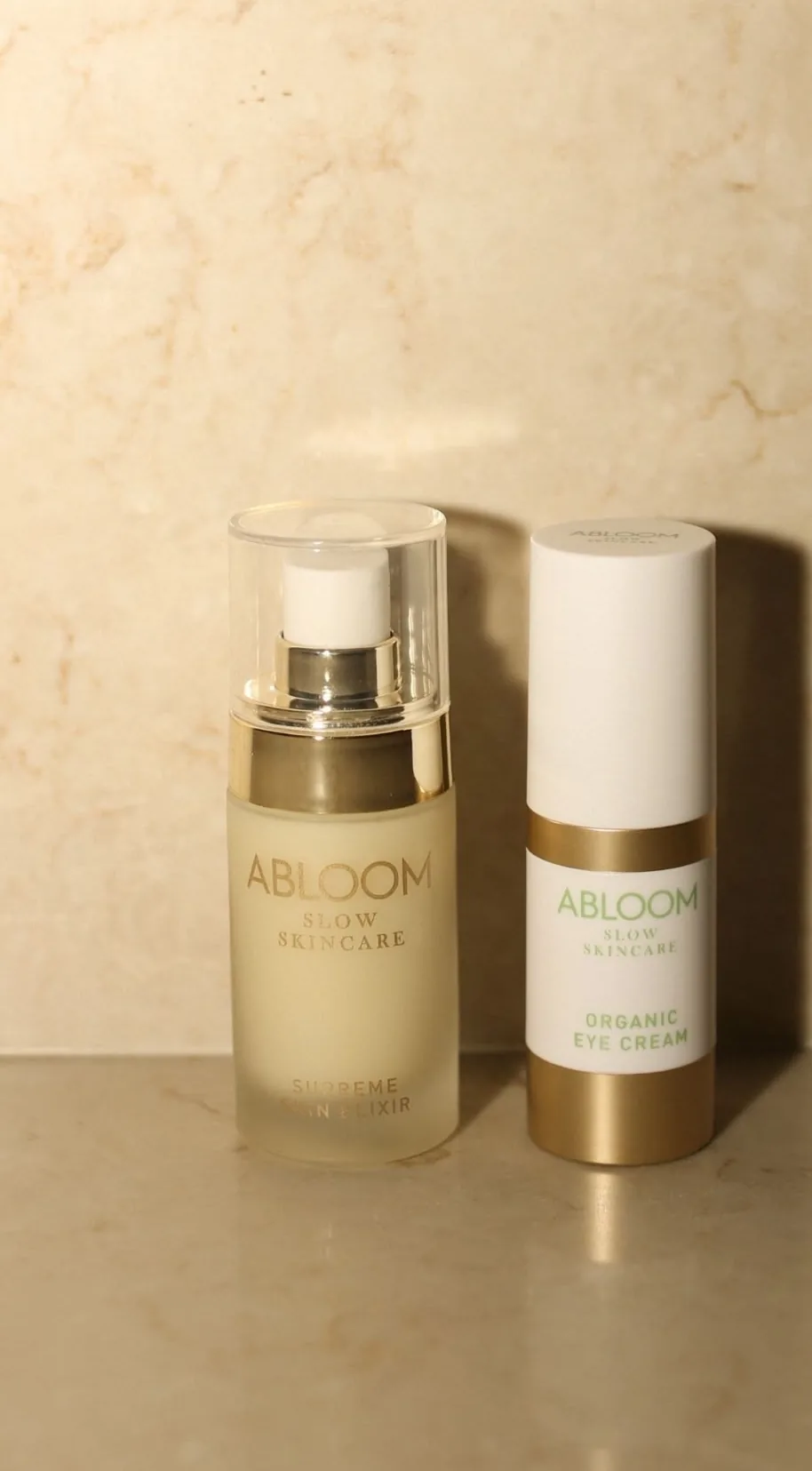Abloom Supreme Skin Elixir en Organic Eye Cream